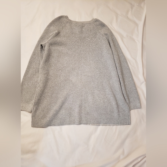Sweater Silver tone Sz XL - Picture 2 of 9